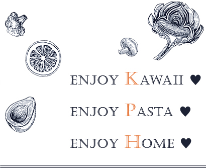 デコパ、Enjoy kawaii ♥Enjoy Pasta ♥Enjoy Home ♥